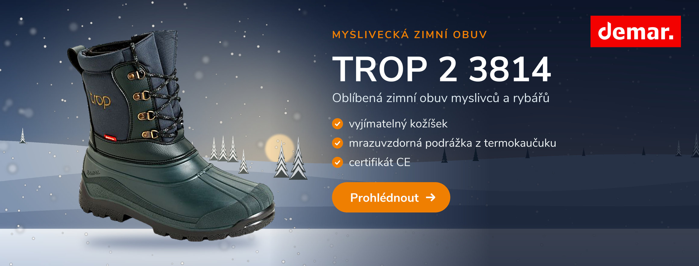 Myslivecká zimní obuv Demar TROP 2 3814